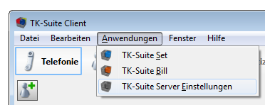 Agfeo TK-Suite Server Einstellungen